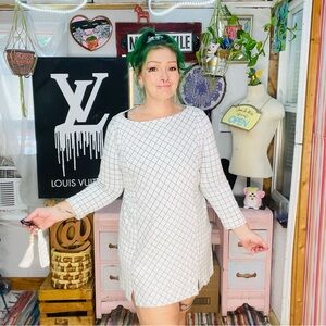 J. Jill Cream Long Sleeve Sheath Dress Size Large
